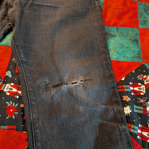 Tom Ford Distressed Men's Faded Black Jeans Straight Fit 33x30 - Picture 10 of 11